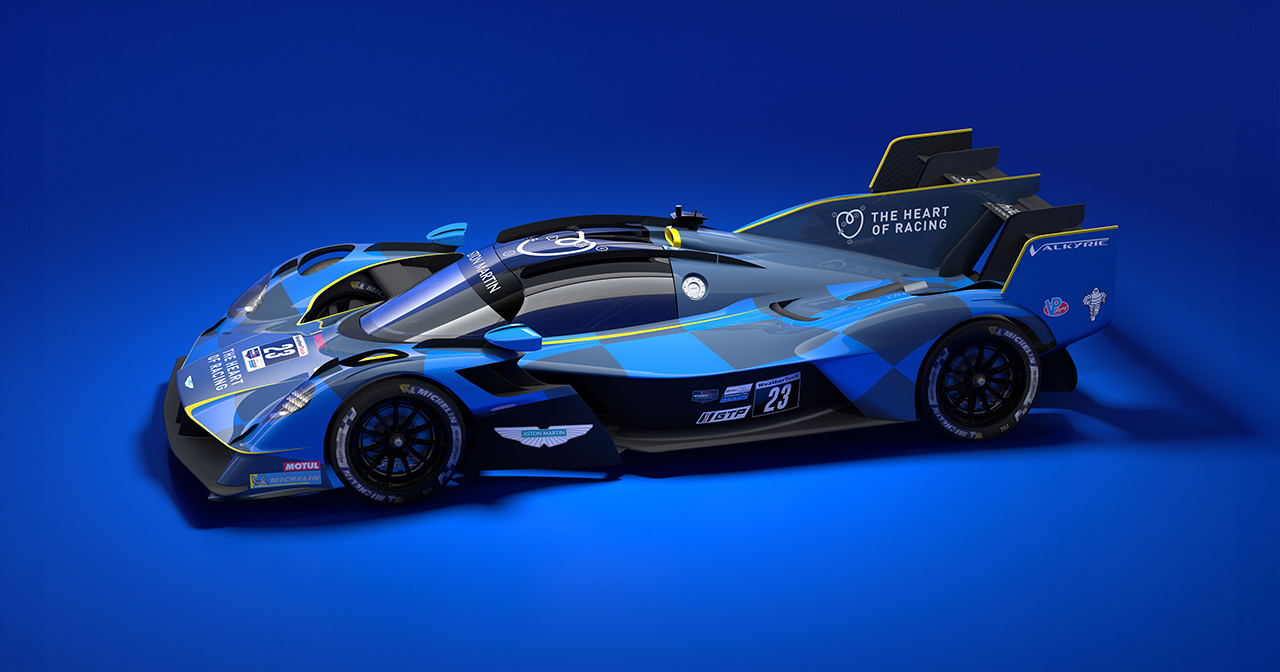 Aston Martin Valkyrie LMH в движении