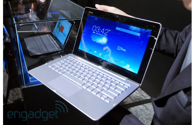 Гибридный ноутбук-планшет ASUS Transformer Book Trio с Android и Windows 8