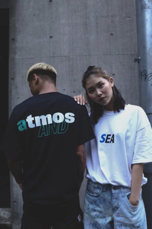T-shirt from the collaboration between Audio-Technica and Wind and Sea