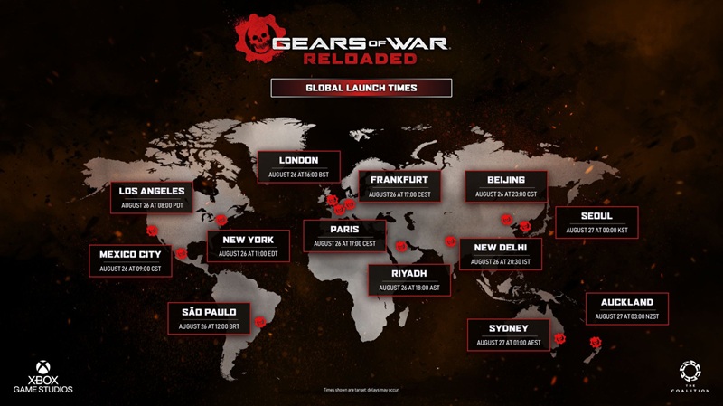 Gears of War: Reloaded accessibility map