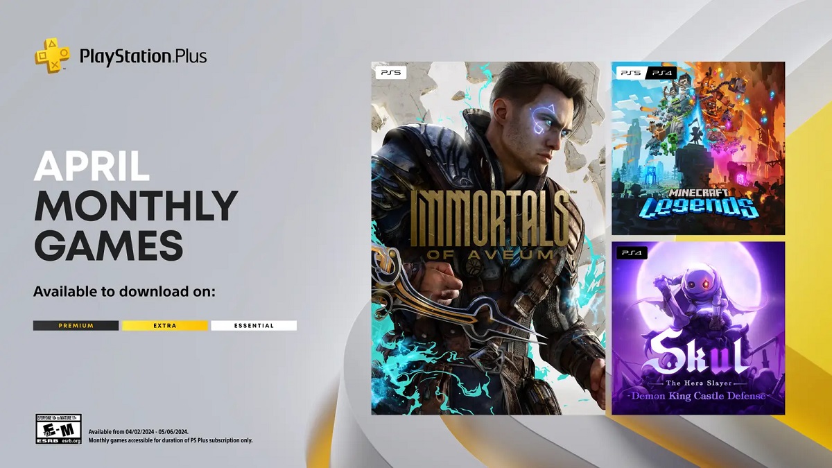 Передплатники PlayStation Plus отримали безкоштовний доступ до Immortals of Aveum, Minecraft Legends і Skul: The Hero Slayer