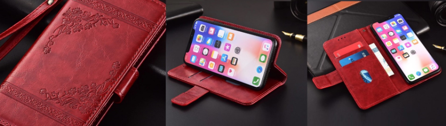 шкіряний чохол на смартфон з аліекспресса