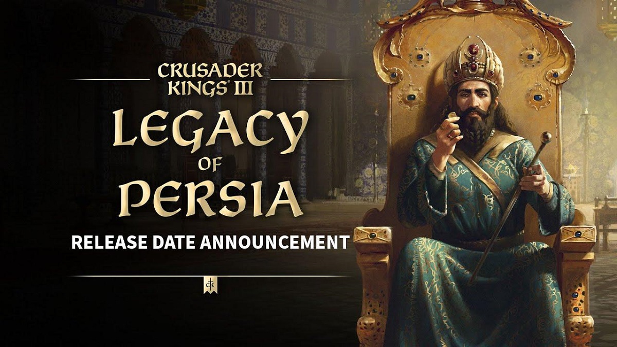 Paradox Interactive розкрила дату релізу доповнення Legacy of Persia для історичної гранд-стратегії Crusader Kings 3 і представила його новий трейлер