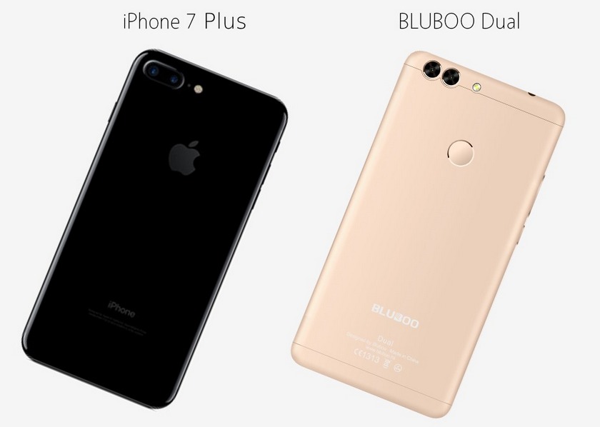 Bluboo Dual с двойной камерой показали рядом с iPhone 7 Plus Bluboo Dual с двойной камерой показали рядом с iPhone 7 Plus