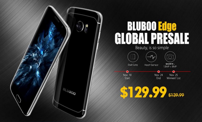 Предпродажа Bluboo Edge начнется 10 ноября-2