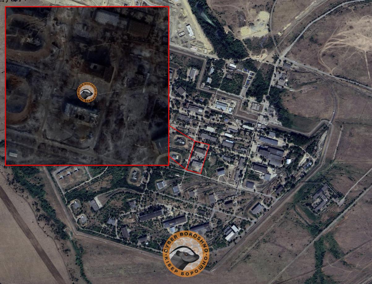 Уражені будівлі на підприємстві «Комбинат «Каменский» у Ростовській області. Ілюстрація: «КіберБорошно»