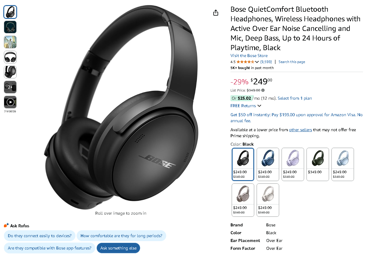 Bose QuietComfort Bluetooth Headphones Bose QuietComfort Bluetooth Headphones