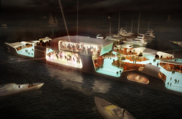 Плавучий остров-курорт Breakwater Chicago