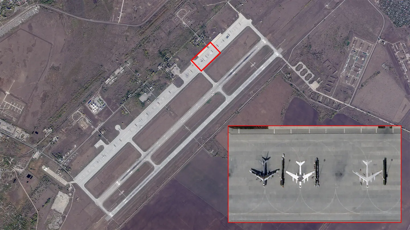 Russians have drawn nuclear-capable Tu-95MS bombers at Engels airbase to protect strategic aircraft from Ukrainian drones