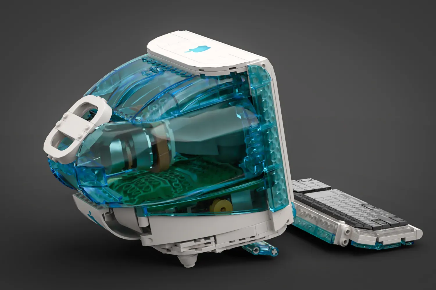 iMac G3 з клавіатурою та мишкою hockey puck