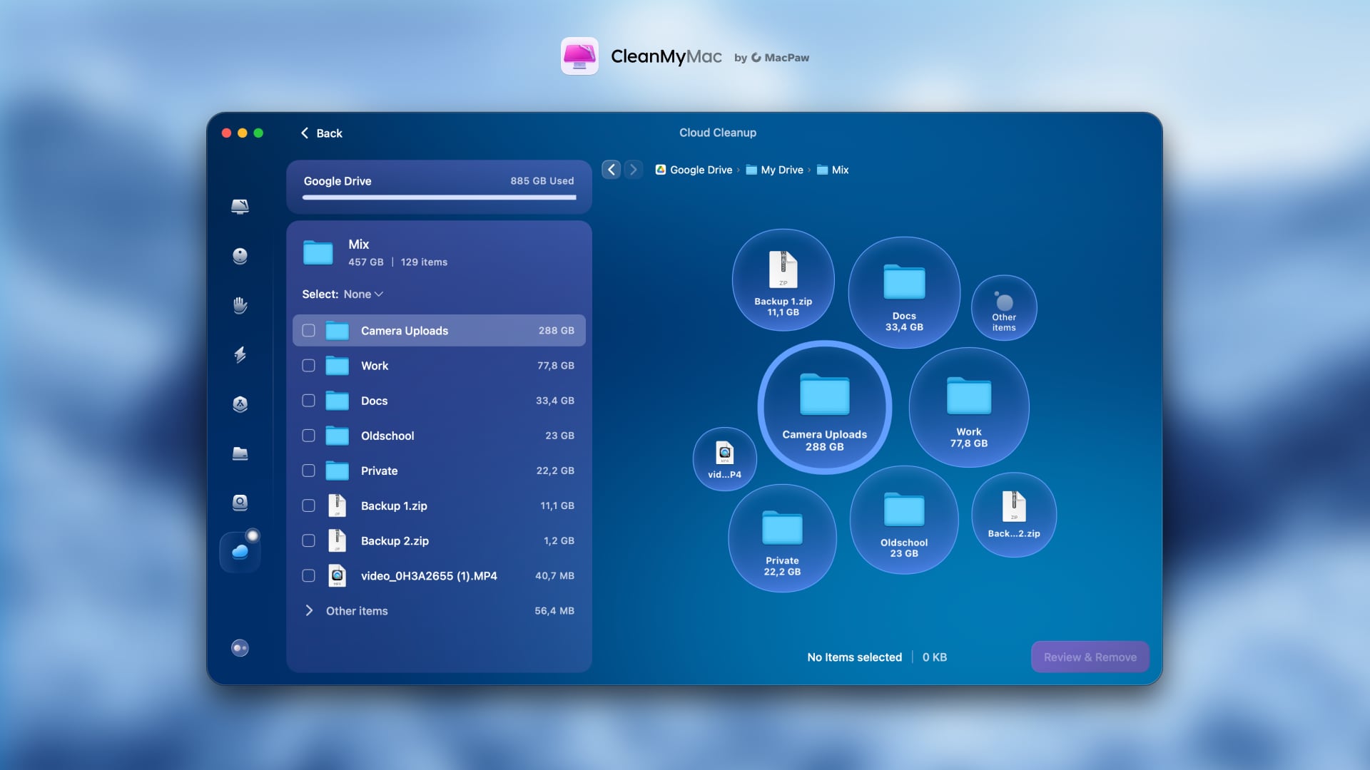 Работа CleanMyMac Cloud Cleanup. Иллюстрация: MacPaw
