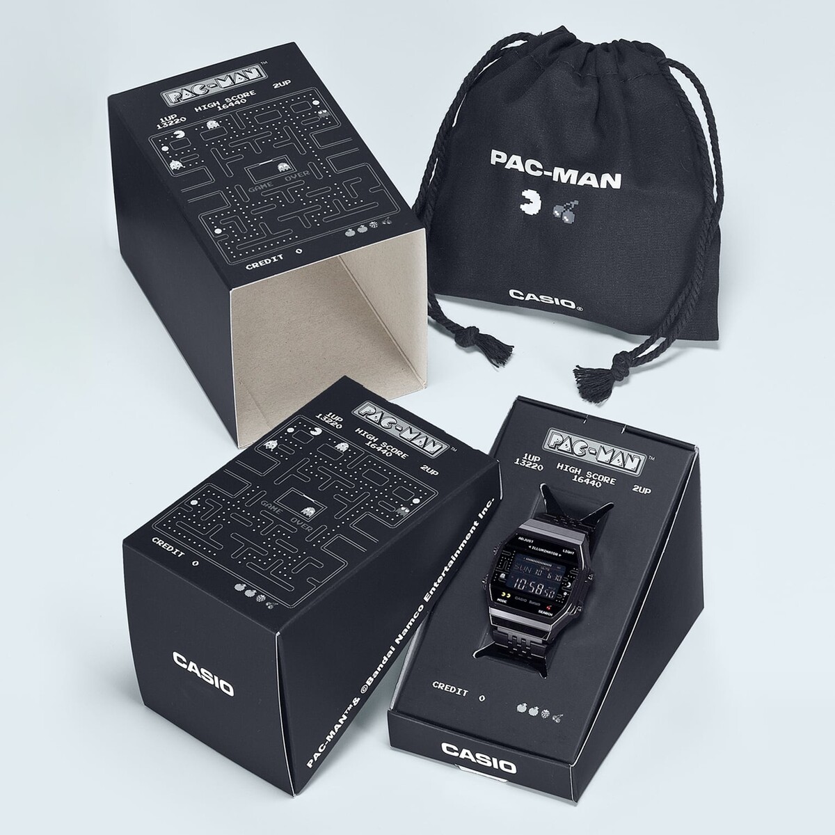 Годинник Casio ABL-100WEPC-1B з персонажами Pac-Man