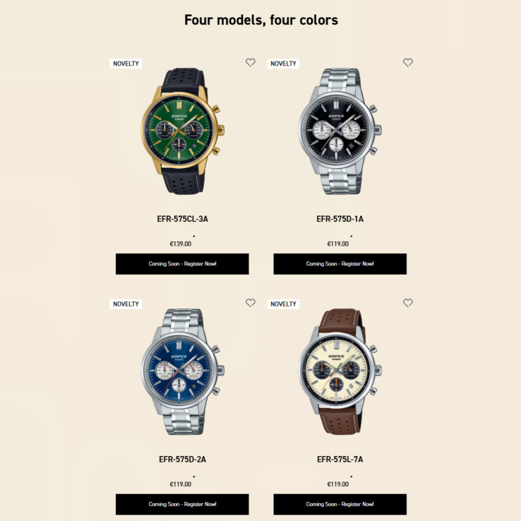 Годинники Casio Edifice EFR-575