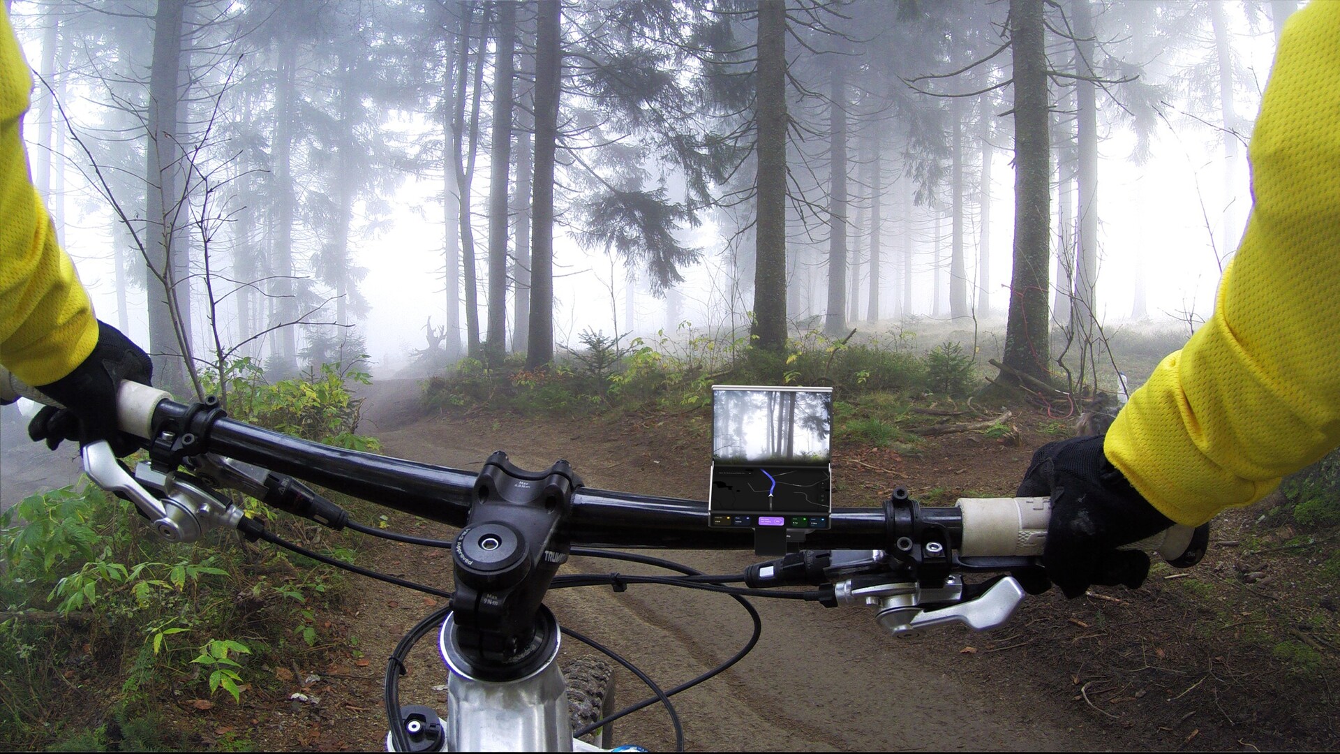 Smartphone pliable pour le cyclisme