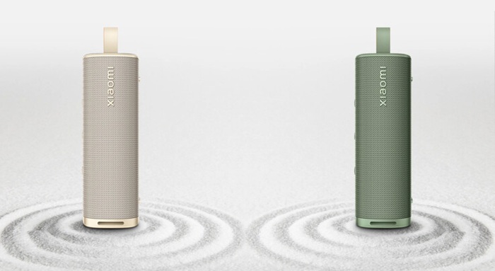 Золотая и зеленая колонки Xiaomi Sound Outdoor