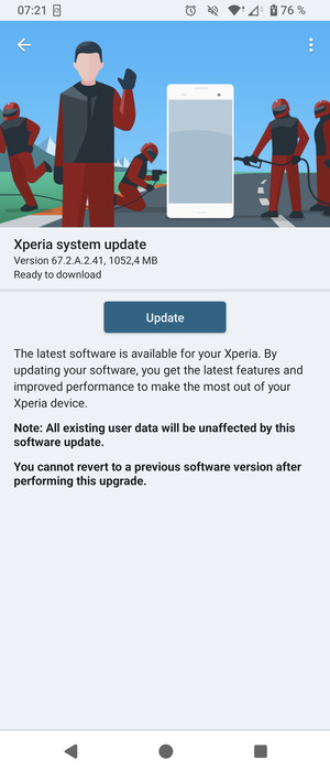 Mise à jour Android 15 pour Sony Xperia 5 V