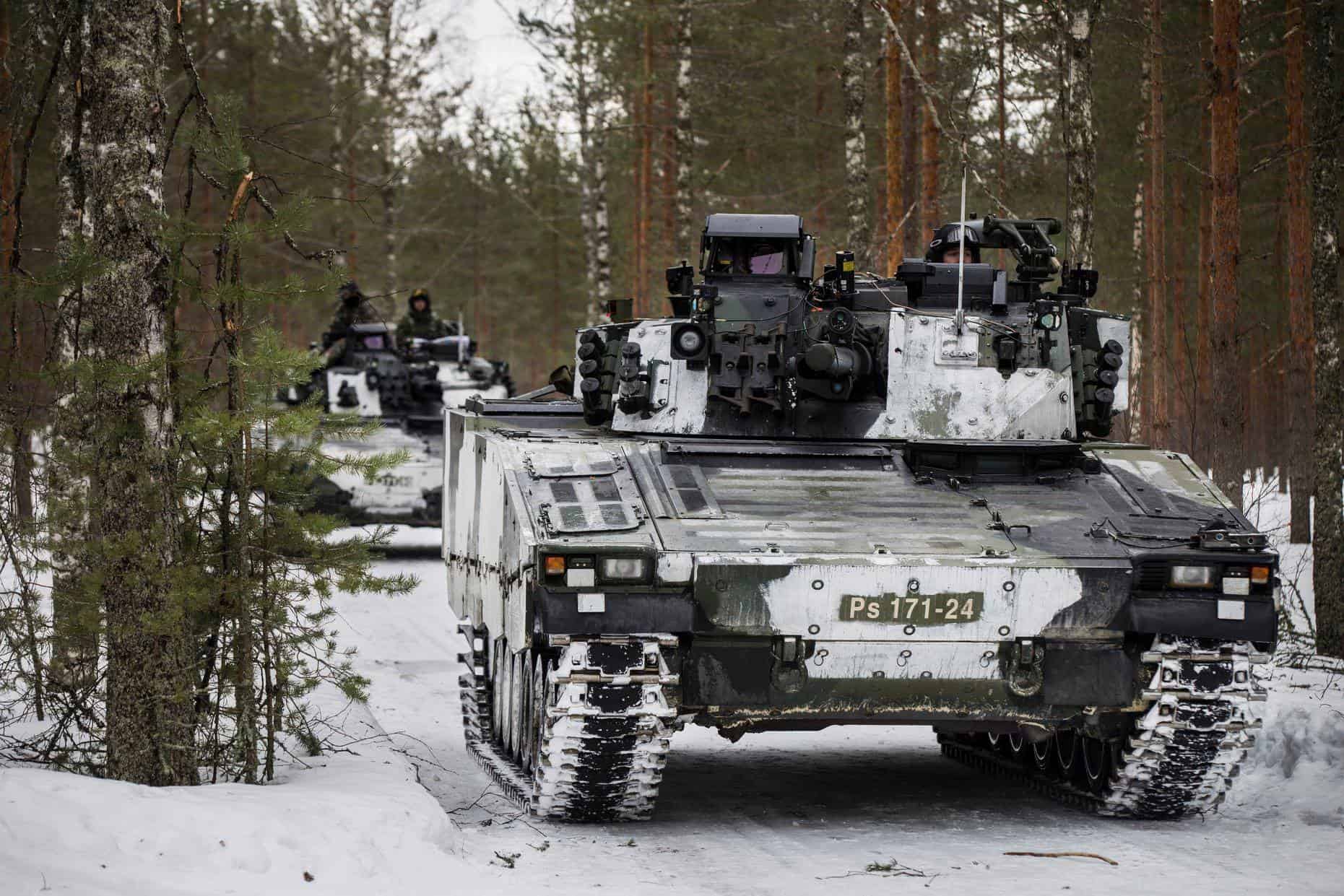 Боевая машина пехоты CV90. Иллюстрация: Минобороны Финляндии
