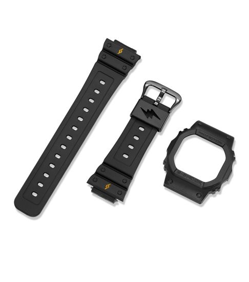 G-Shock DWE-5600JB-1A9ER watch in black with black bracelet