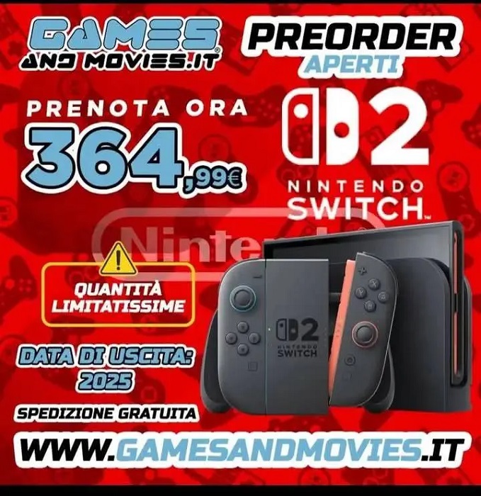 Рекламный постер Nintendo Switch 2
