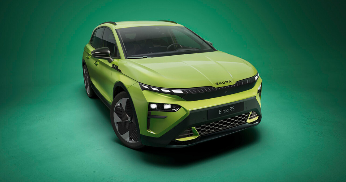 Vue avant du Skoda Elroq RS