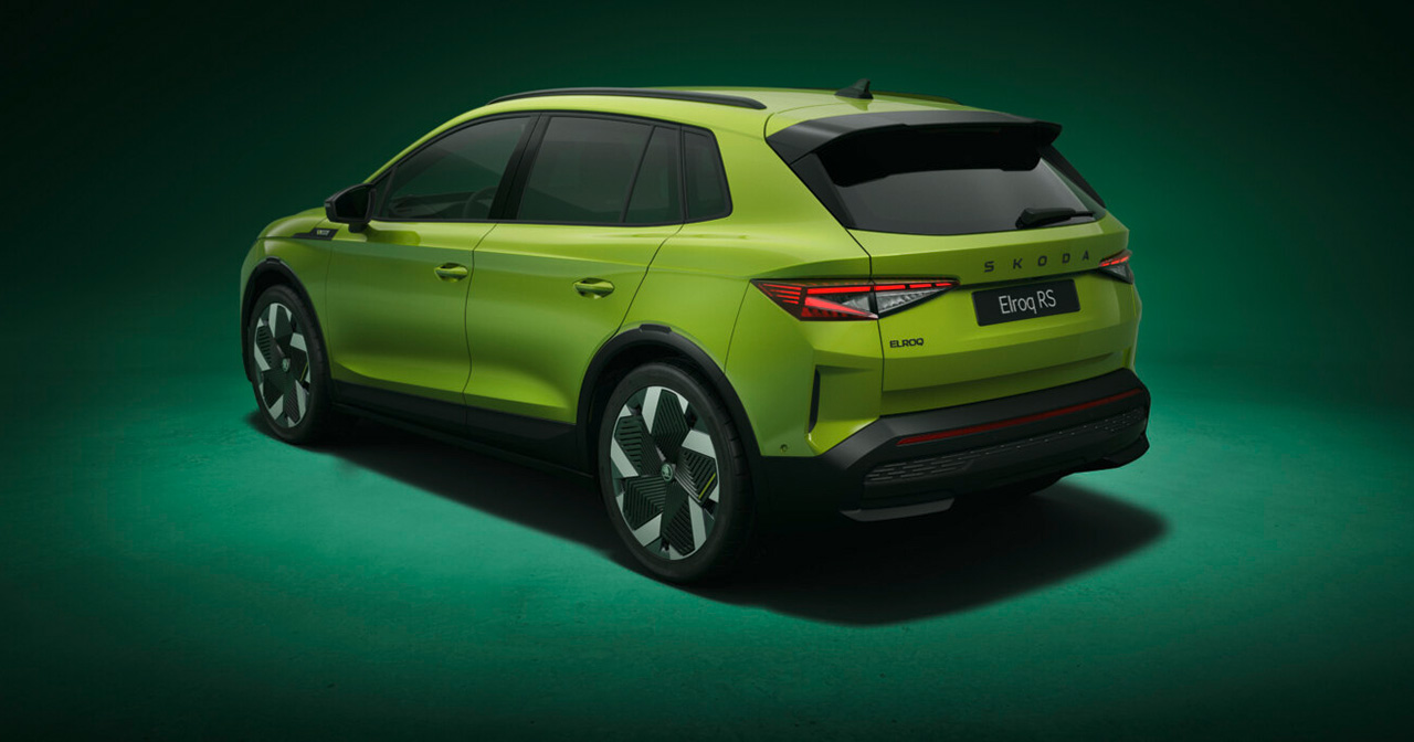 Détail arrière Skoda Elroq RS