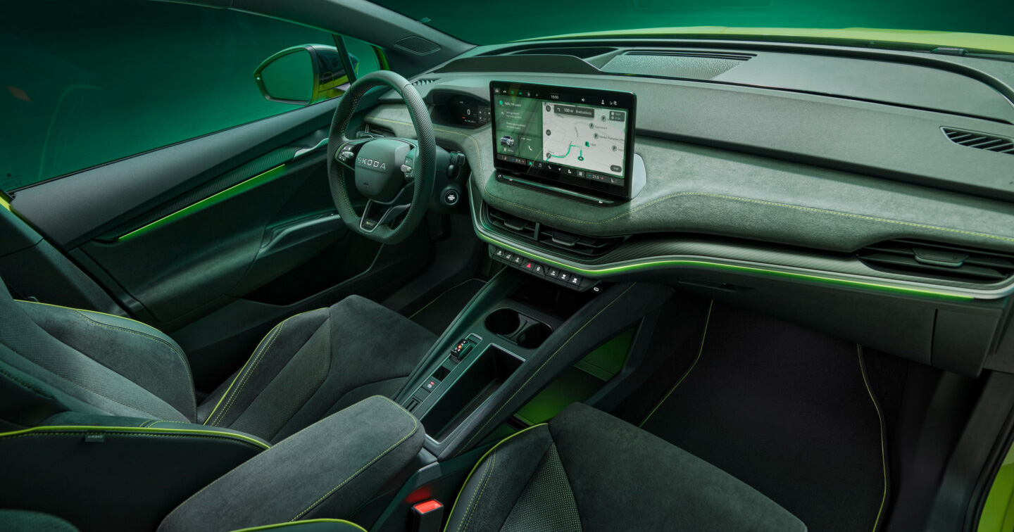 Intérieur du Skoda Elroq RS