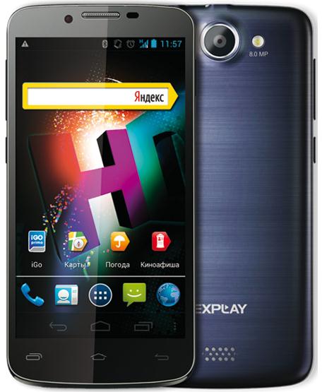 Dual-SIM смартфон Explay HD с 5-дюймовым IPS экраном