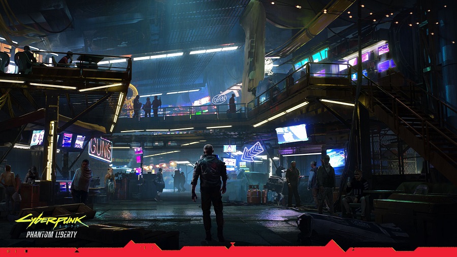 Розробники Cyberpunk 2077 представили атмосферний арт однієї з центральних локацій розширення Phantom Liberty-2