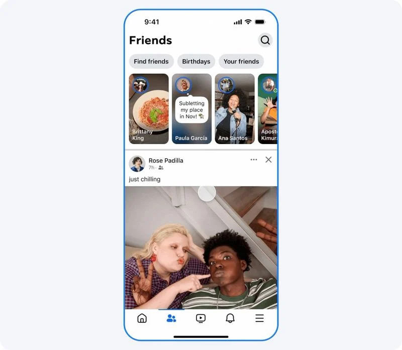 Нова функція Facebook. Ілюстрація: Meta