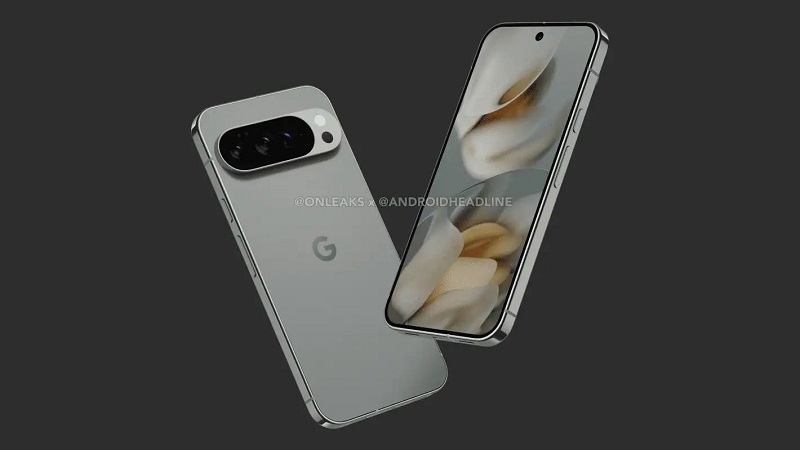 Rendu de l'appareil photo du Google Pixel 10