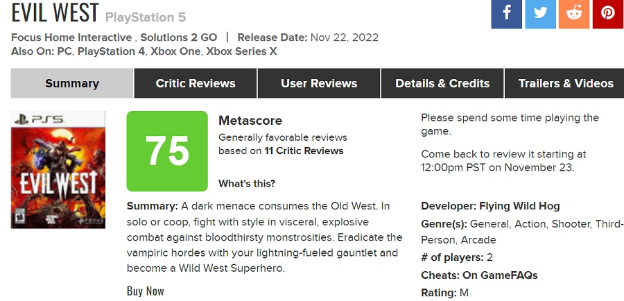 Simple and tasteful: gamers welcomed the vampire action game Evil West-2