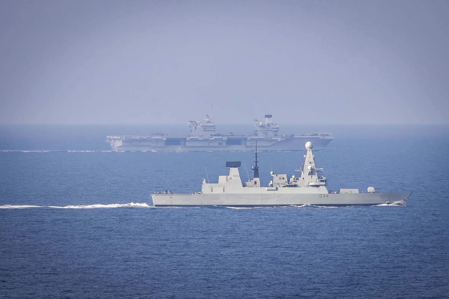 The flagship aircraft carrier HMS Queen Elizabeth, carrying fifth-generation F-35 Lightning II fighters, successfully conducted a series of simulated strike missions off the coast of Norway
