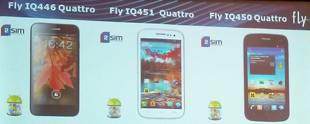 Трио двухсимных плафонов для Украины: Fly IQ446 Quattro, IQ450 Quattro и IQ451 Quattro (обновлено)
