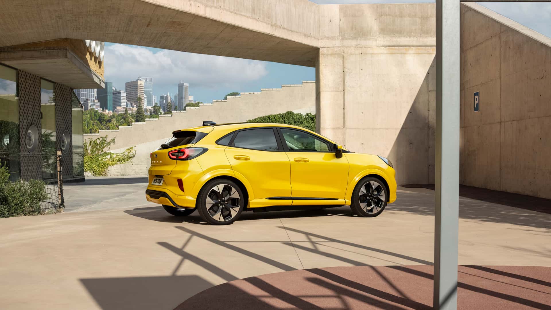 Ford Puma Gen-E sports spoiler.