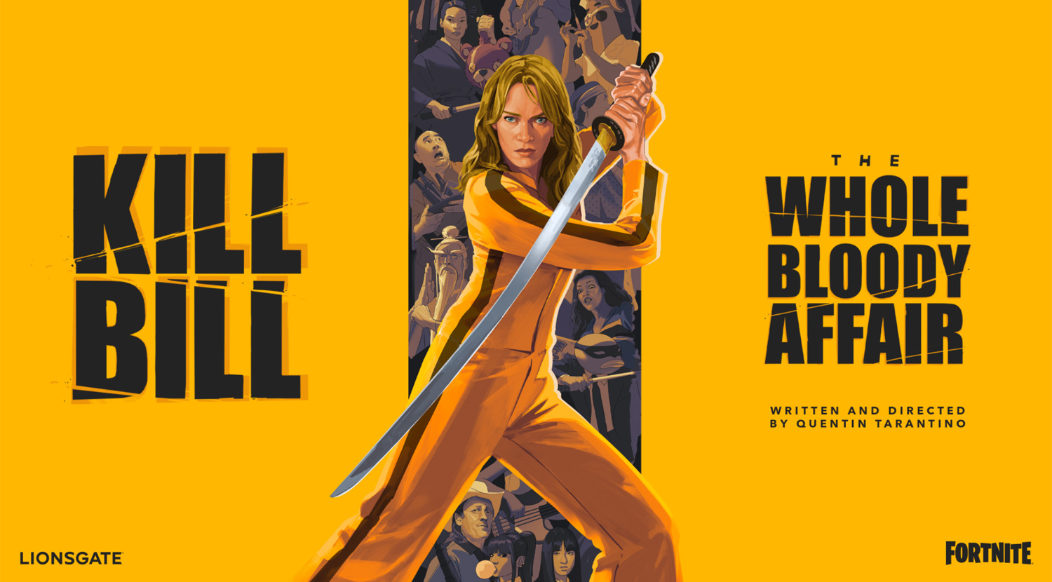 Affiche du jeu Fortnite avec le thème 'La Vengeance de Yuki'