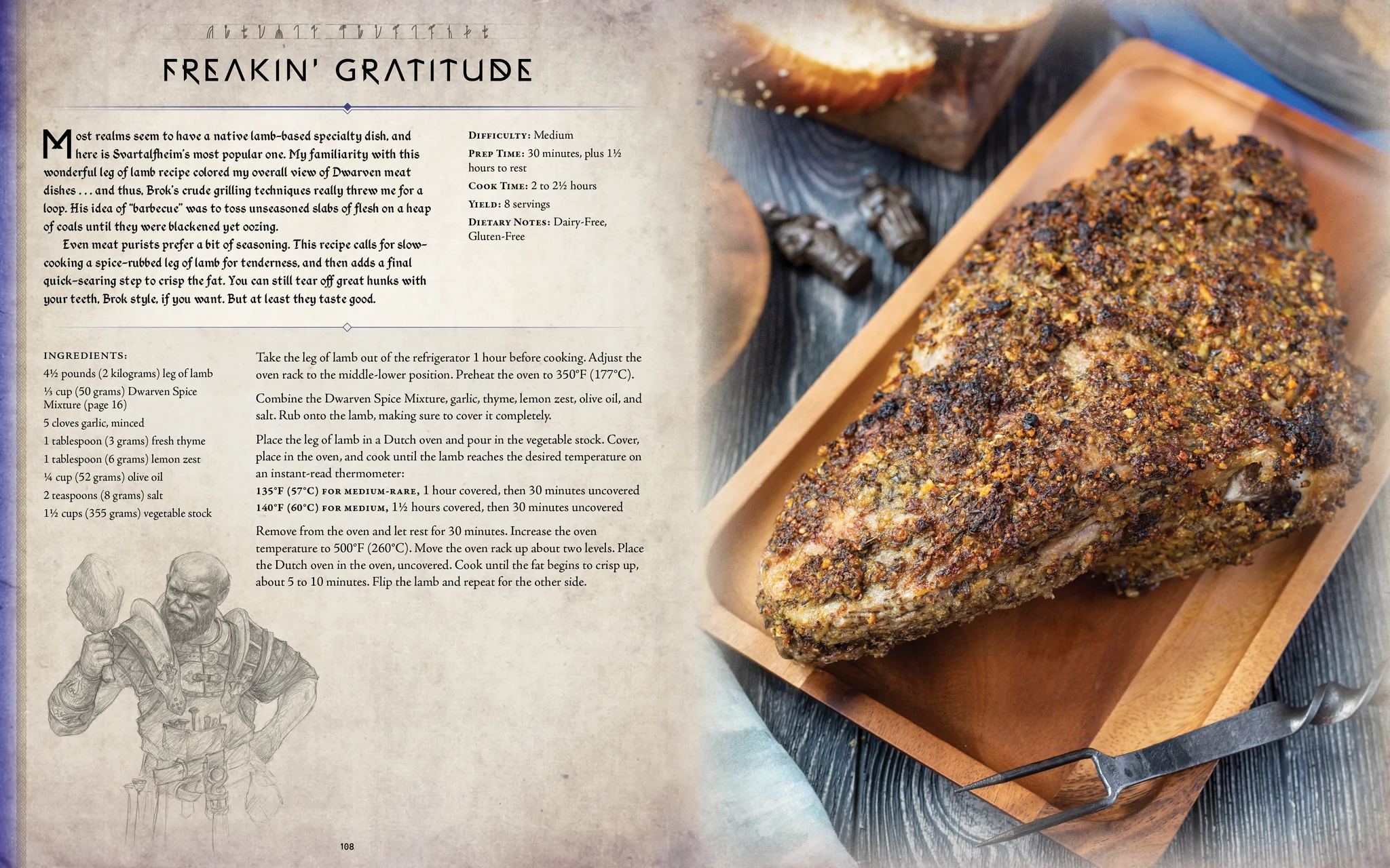 Cutlet in Scandinavian style: Insight Editions presents God of War Ragnarok cookbook-5