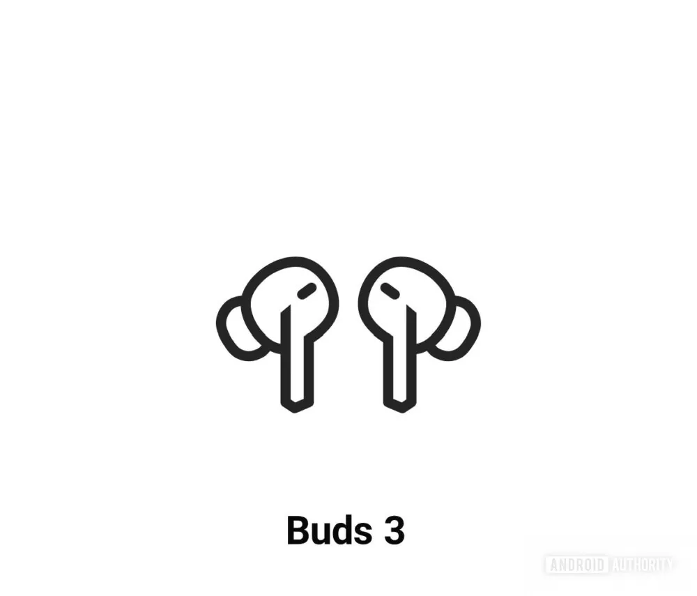 Иллюстрация Galaxy Buds 3 в утечке One UI 8.5