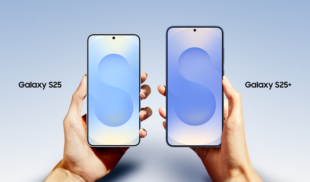 Samsung Galaxy S25 and S25+ smartphones