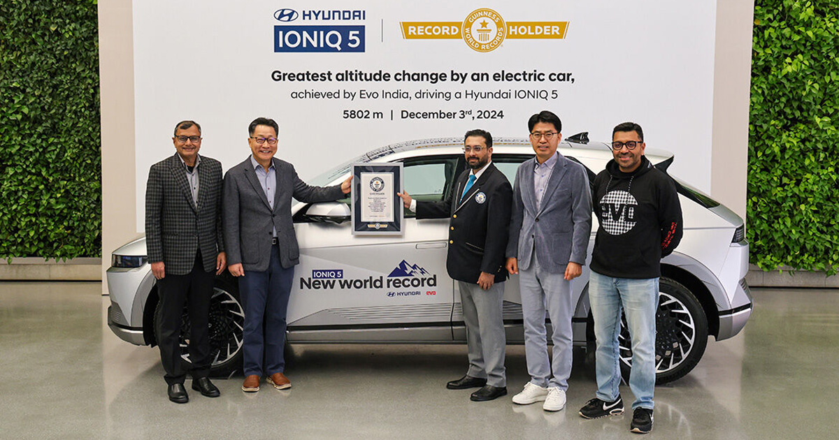 Hyundai IONIQ 5 попал в Книгу рекордов Гиннесса