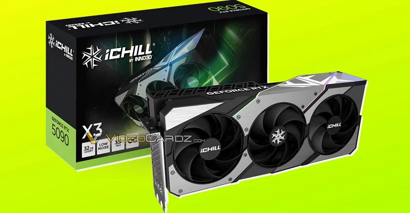 Упаковка RTX 5090 от iChill