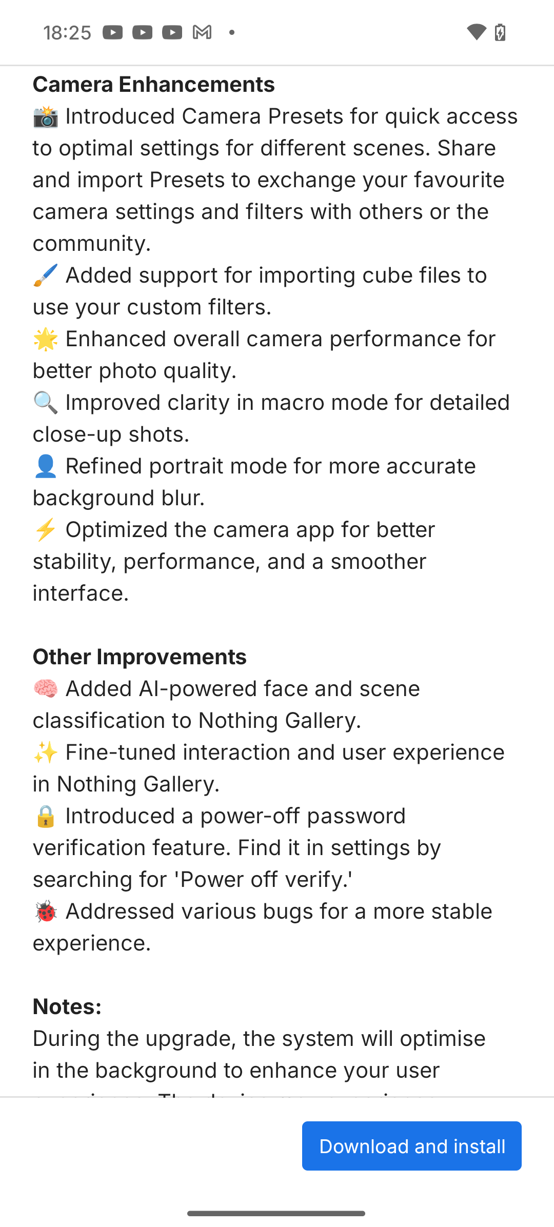 Скріншот інтерфейсу Nothing Phone (3a) Pro