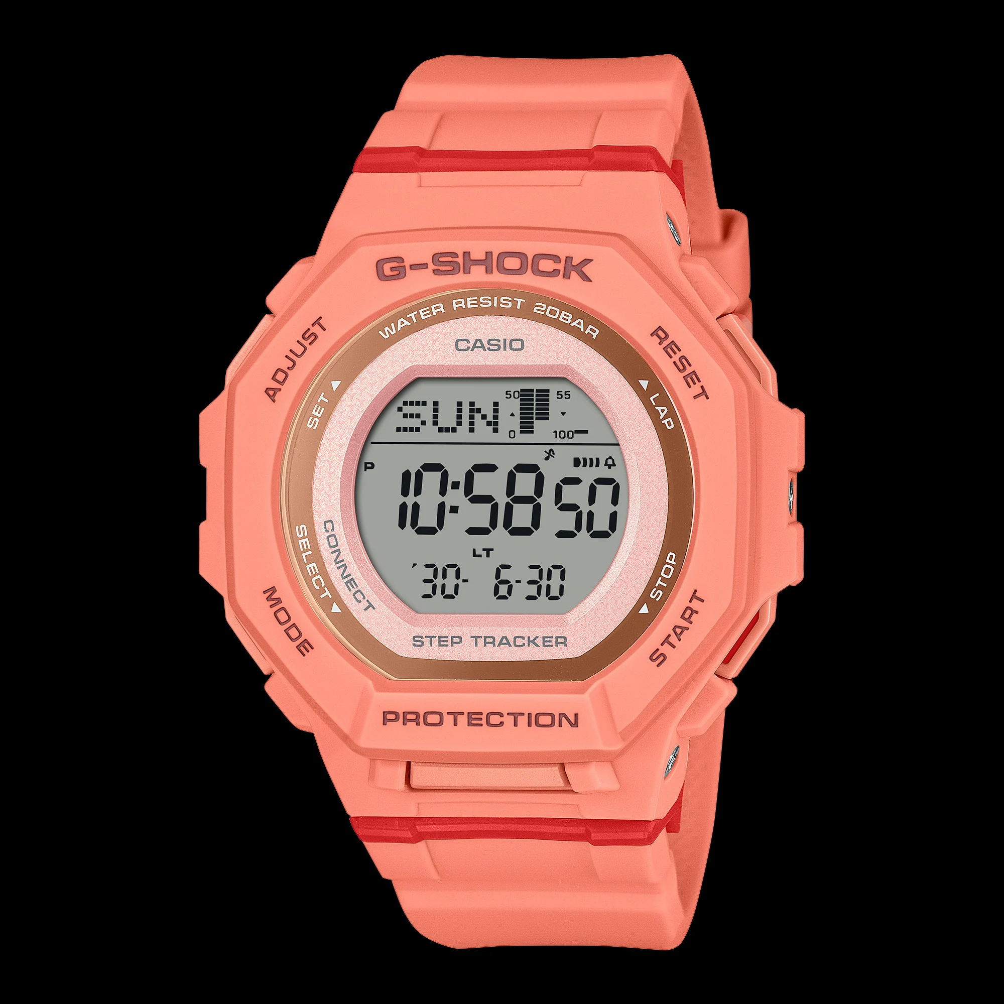 G-Shock Move GMDB300SC in coral orange