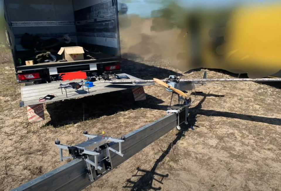 Launching catapult for the Gogol-M queen drone