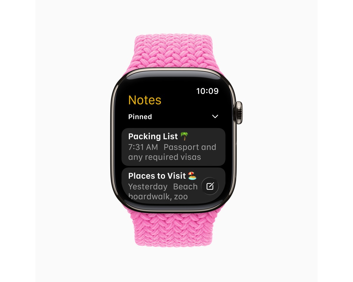 Galerie des nouvelles fonctionnalités de watchOS 26