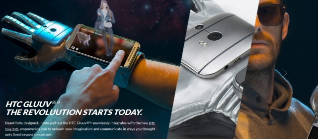 "Умная" перчатка HTC Gluuv для синхронизации со смартфоном HTC One M8-3