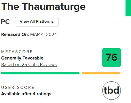 Не шедевр, але чудова RPG: критики позитивно відгукуються про The Thaumaturge-2
