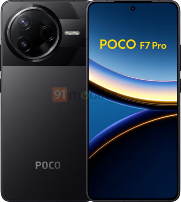 Poco F7 Pro in silver colour