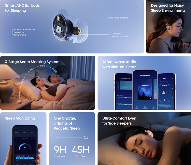 Soundcore Sleep A30 headphones