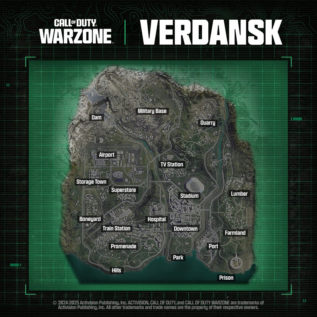 Updated Verdansk tactical map