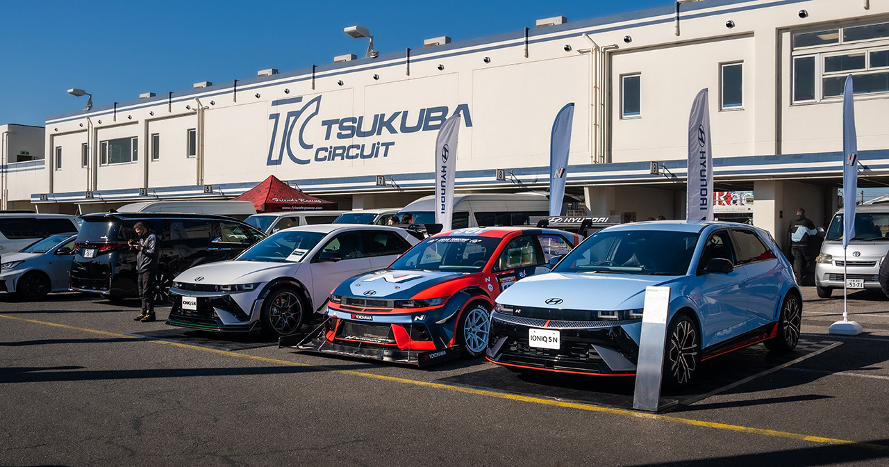 IONIQ 5 N at the Tsukuba Autodrome.